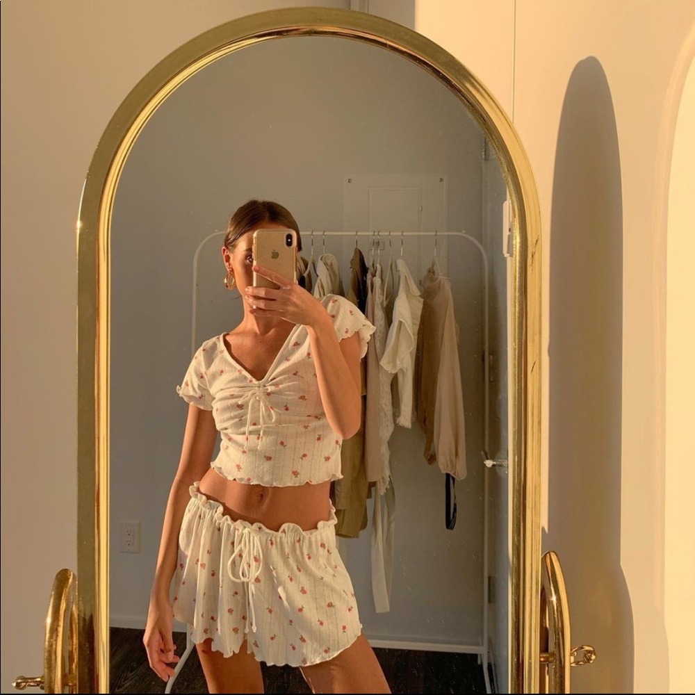 2 PIECE Blossom Pointelle Top & Short set - Picture 9 of 15